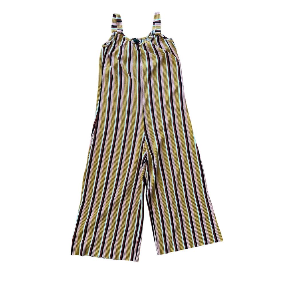 Wild Fable Striped Wide Leg Ribbed Jumpsuit | Small